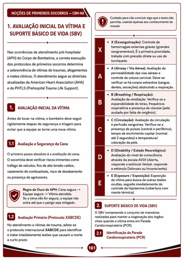 Amostra - Noções de Primeiros Socorros
